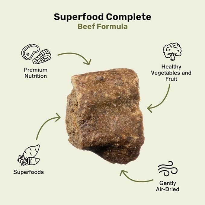 BADLANDS RANCH by Katherine Heigl – Superfood Complete Air-Dried Beef Dog Food – High Protein with Superfoods for Daily Wellness & Consistent Nutrition – 64 oz (Pack of 2)