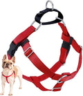 2 Hounds Design Freedom No Pull Dog Harness, Adjustable Harness, Easy Walking & Comfortable Control, Fits Small, Medium & Large Dogs, Solid Colors, Made in USA, 5/8" MD, Red