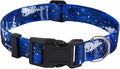 Dog Collar for Small Dogs, Soft Comfy Pet Collar for Small Medium Large Dogs, Floral Pattern for Boy Girl Puppy Dogs(Team Blue,S)