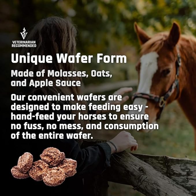 Majesty's Flex HA Wafers - Superior Performance Horse/Equine Joint Support Supplement - HA, Vitamin C, Yucca, Glucosamine - 30 Count (1 Month Supply)