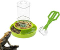 2-in-1 Reptile Feeding Water Bottle and Feeding Clamp,Automatic Feeders Bowl for Bearded Dragon Gecko Snake Lizard Turtles and Other Small Animals