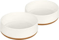Harry Barker Large Modern Dog Bowls, 2-Pack Eco-Friendly Plastic Pet Food & Water Bowls, Non-Slip Base, Dishwasher Safe, BPA-Free, Neutral Design, Holds 9 Cups Each
