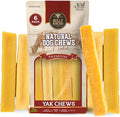 Bully Bunches Small Authentic Yak Cheese Himalayan Chews for Small Dogs & Puppies - All Natural Dog Treat Dental Chews, Made with Real Yak Milk for Teething - Lactose & Rawhide Free (6 Pk)