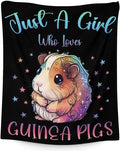 Guinea Pig Blanket - Soft, Fuzzy & Warm - 30"x40" Small Blanket for Couch, Office - Black Cute Throw Gifts for Kids