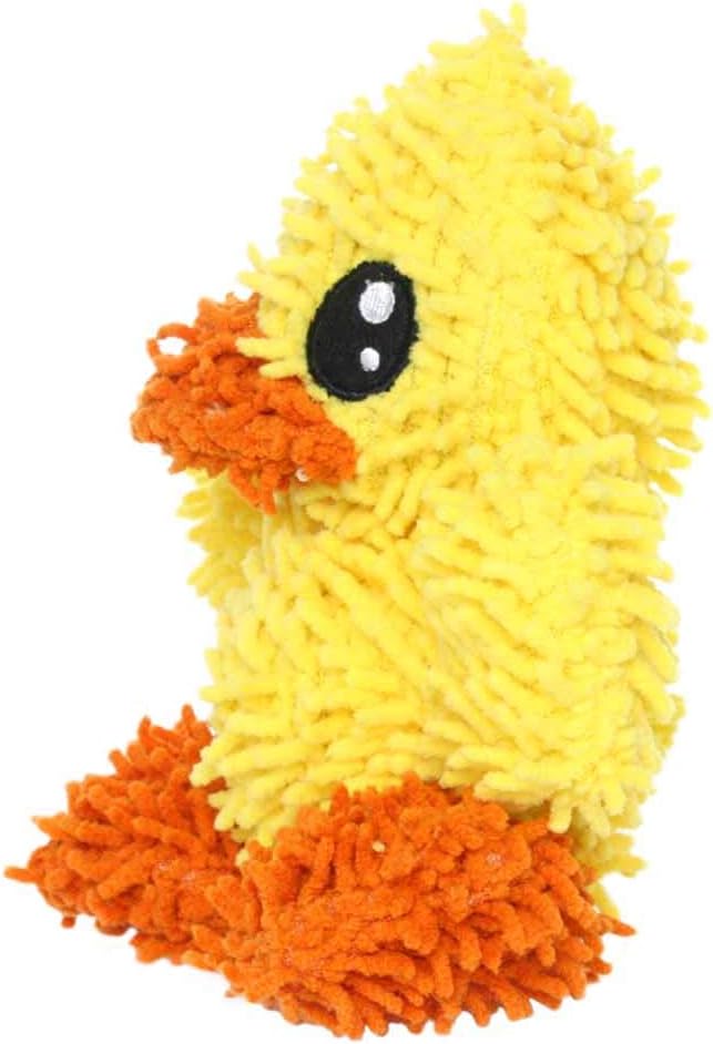 MIGHTY- Microfiber Ball - Farm – Made with Squeaker Balls and Minimal Stuffing. Strong & Tough. Interactive Play. Machine Washable & Floats (Duck, Jr 2 Pack)