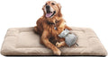 Dog Beds Crate Pad for Large Dogs Ultra Soft Dog Crate Bed Washable & Anti-Slip Kennel Pad for Dogs Cozy Sleeping Mat,Cream 42inch