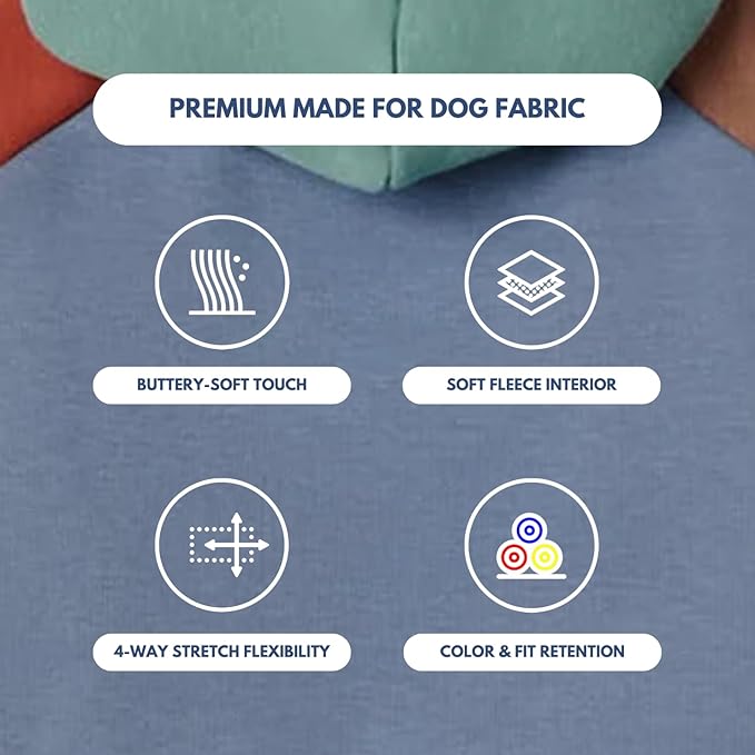 Spark Paws Dog Hoodie – Premium Dog Sweater for Small, Medium, and Large Dogs | Warm Outfits for French Bulldogs, Pitbull, Puppy, Winter Jacket Alternative - Alpine - M