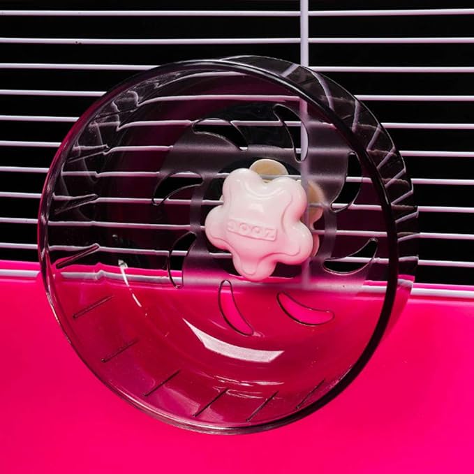 GOLDEAL 5.1 Inches Small Silent Hamster Wheel, Toys for Cage, Super Mute Spinner Exercise Running Wheel for Gerbils or Mice