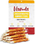 Chicken Wrapped Rawhide Sticks Dog Treats 10.6oz w/Taurine Rawhide Sticks Puppy Training Snacks Long Lasting Dog Chews Gluten Grain Free Dental Health Treats High Protein Low Fat