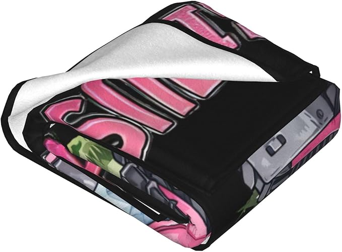 Just A Girl Who Love Tractors Blanket Pink Tractor Decor Throw Blanket Gifts for Girls Boys Super Warm Soft Plush Fleece Flannel Blanket Winter Couch Bedding Blanket for Adults Kids Women Men 50"X40"