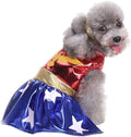 Puppy Cowboy Cheerleader Costume Halloween Christmas Funny Party Cosplay Clothes for Cat, Small Dog (Large, Cheerleader)
