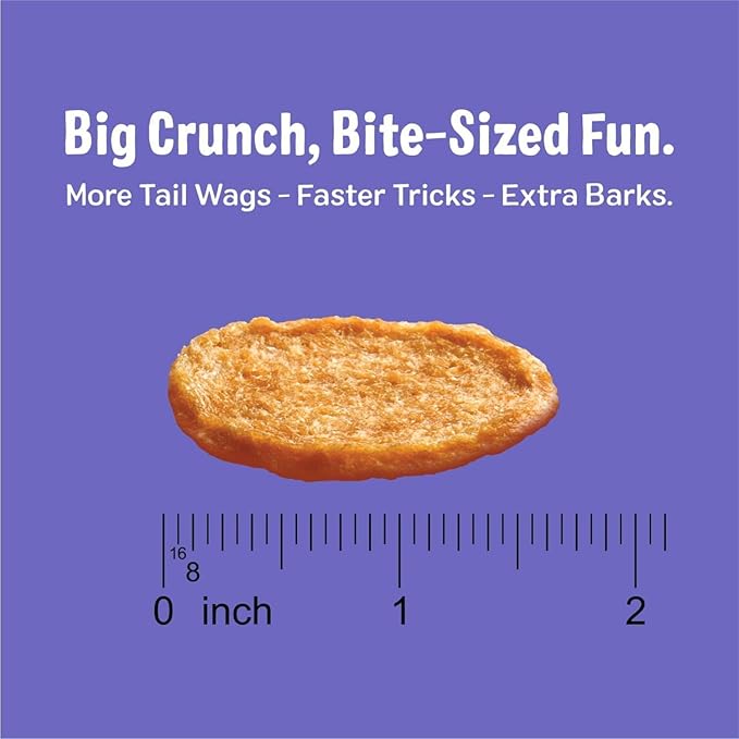 Three Dog Bakery Bark'N Crunch! Chicken Chips with 100% Real Chicken - 8 oz - Crunchy Treats for Dogs - High Protein Dog Snacks - Grain Free, No Corn or Soy, Single Ingredient Treats