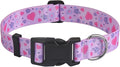 Dog Collar for Small Dogs Cats, Soft Comfy Pet Collar for Small Medium Large Dogs, Geometry Pattern for Boy Girl Puppy Dogs Cats(Love Cute,XS)
