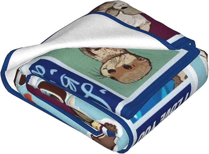 SweetFox Just A Girl Who Loves Otters Blanket, Otter Decor Throw Blanket Gifts for Girls Boys Lovers Super Warm Soft Plush Fleece Flannel Winter Bedding Blankets for Kids Adults Men Women 80"X60"