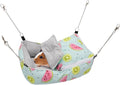 Wontee Guinea Pig Bed Warm Hammock Snuggle Bed for Young Guinea Pig Small Ferret Rat Sugar Glider Squirrel (Green)