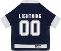 Pets First NHL Tampa Bay Lightning Jersey for Dogs & Cats, Medium. - Let Your Pet Be A Real NHL Fan!