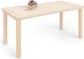 Niteangel Hamster Play Wooden Platform for Putting Small Animal's Food Bowl Drinking Bottle and Other cage Accessories (Rectangle - 7" Height)