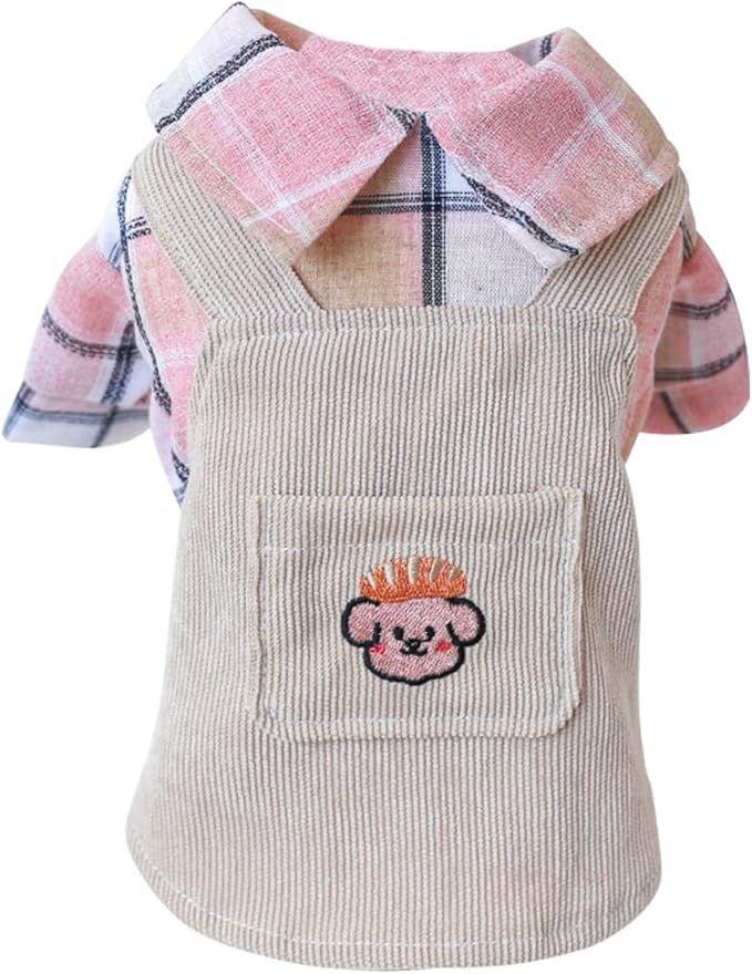 Dog Dresses for Small Dogs Girl Summer Puppy Cute Clothes Outfit Apparel Female Suspender Skirt Pup Yorkie Clothing Breathable Pet Dress for French Dogs Chihuahua