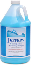 Jeffers Pet Tearless Shampoo Baking Soda Deodorizing w/Aloe Vera, 128 oz - Gentle Soap Free Dog & Cat Cleanser, Coat Cleaning, Odor Grooming Control, Moisturizing Pet Bath Formula, Baby Powder Scent