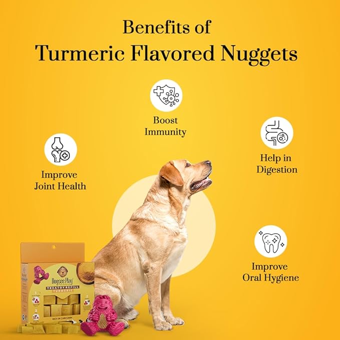 Dogsee Treatoy Yeti Toy Refill Pack (Turmeric - 10 Pcs)