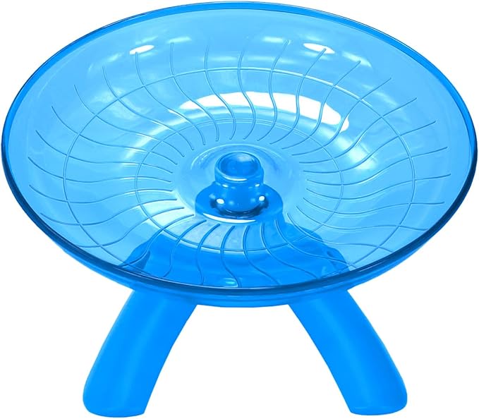 Wontee Hamster Water Bottle Water Dispenser Hamster Silent Exercise Running Wheel for Dwarf Hamsters Gerbil Mice (Blue, 80ML)