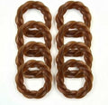 No Rawhide Puppy Teething Rings – Sweet Potato (8 Rings) Grain Free Rawhide Alternative Teething Treats for Puppies