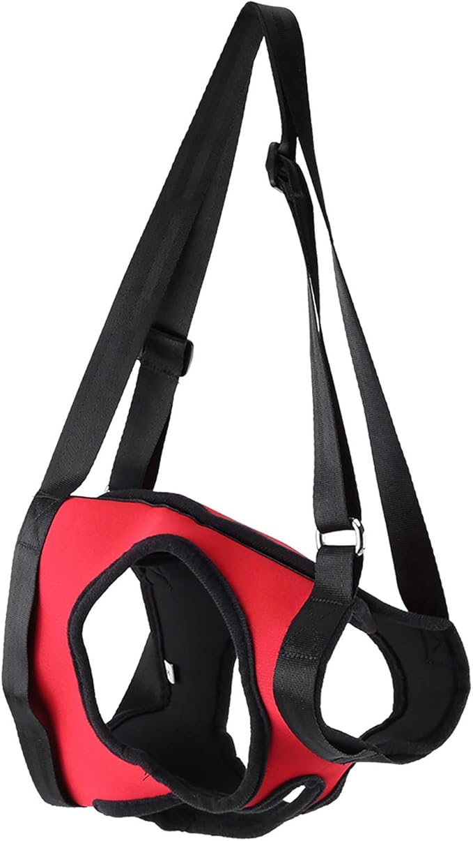 2 Types Dog Support Harness Dog Aid Harness Dog Sling Walking Aid Pulling Vest for Injured Old Dogs Front and Hind Legs (Red hind Legs S)