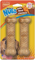 Nylabone 491556 Nubz Chicken Flavor, Large/2 Ct, 1Piece