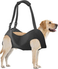 Dog Lifting Harness, Adjustable Full Body Support Sling for Large Dogs, Front and Rear Leg Mobility Aid for Elderly, Injured, Disabled, or Recovering Pets Walking Assistance (L)