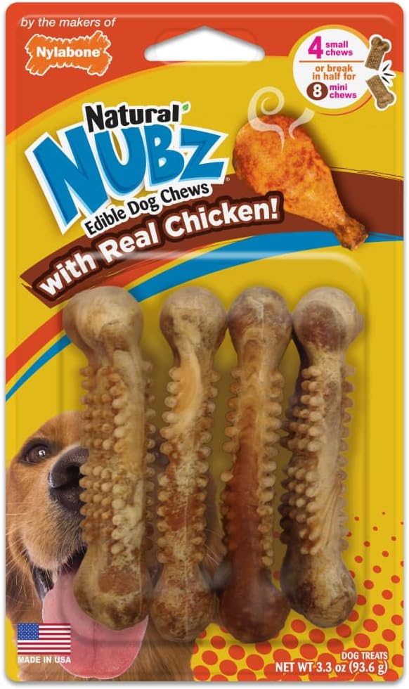 Nylabone Nubz Edbls Dc Chkn 4 Sml