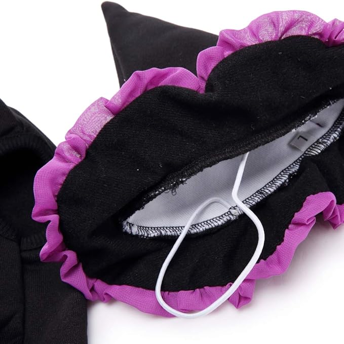 Puppy Witch Costume Halloween Christmas Funny Party Cosplay Clothes for Cat, Small Dog (Medium, Witch)
