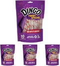 Dingo Twist Sticks Rawhide for Dogs,Made with Real Chicken,50 Count (Pack of 4)