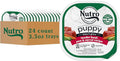 Nutro Puppy Grain Free Dog Food, Natural Wet Dog Food Bites in Gravy Tender Beef, Pea & Carrot Recipe, 3.5 oz. Trays (24 Count, Pack of 1)