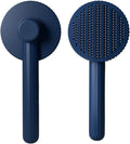 Pet Grooming Comb Steel pin Comb Golden Retriever Teddy pet Supplies pin Comb Dog cat Hair Brush(Candy Comb-Dark Blue)