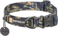 Ruffwear, Front Range Dog Collar, Adjustable Tubelok Webbing, Lightweight, Side Release Buckle, Aluminum V-Ring, Durable for Everyday Use, Deep Jungle, 20"-26"
