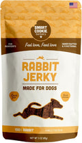 Smart Cookie Single Ingredient Rabbit Jerky Dog Treats - Training Treat Strips for Dogs and Puppies with Allergies, Sensitive Stomachs - Dehydrated, 100% Meat, Grain Free, Made in USA - 3oz, Pack of 1