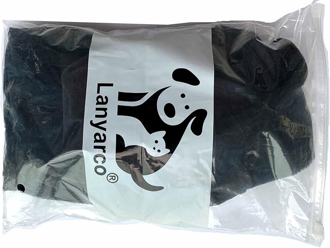 Hooded Cloak Witch/Wizard Costume for Medium Pets, Dog Halloween Costume Hat Cape, Black Dog Witch Costumes