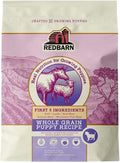Redbarn Whole Grain Puppy Dry Dog Food Kibble - Beef & Lamb Recipe - Made in USA No Chicken Recipe with Functional Ingredients to Support Healthy Heart, Skin, Coat, Immunity & Digestion - 22lb