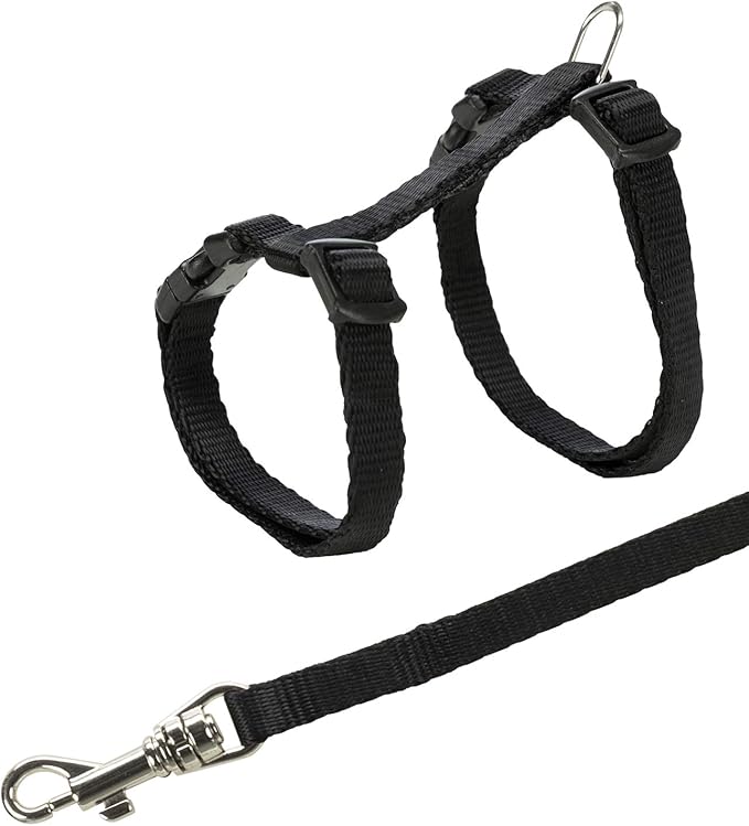 Trixie Kitten Harness with Leash, Nylon (Colour Assorted)