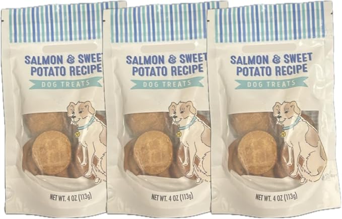 Trader Js Salmon Dog Treats (Set of 3, Salmon & Sweet Potato)