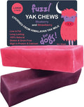 Yak Cheese Himalayan Dog Chews Blueberry Strawberry Large 2 Pack Natural Dog Treats Yak Chews No Hide Dog Food Long Lasting Dog Dental Sticks Milk Chews Cheese Stick