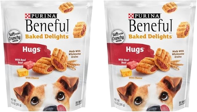 Beneful Baked Delights Hugs - Beef & Cheese 8.5 oz - Pack of 2