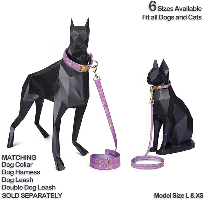 waaag Pet, Moons Stars Suns Dog Collar Cat Collar, Multiple Designs Crescent Celestial Dog Cat Collar Leash Harness XX-Small (Pack of 1)