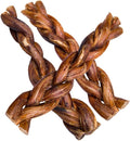 hotspot pets Braided Bully Sticks for Dogs -6 Inch Stix (20 Pack) Premium All Natural Long Lasting, Low Odor, Twisted Beef Pizzle Dog Chew Treats - Grain Free Fully Digestible Rawhide Alternative