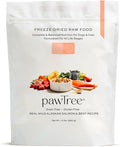 pawTree Freeze-Dried Raw Food for Dogs & Cats. Nutrient-Rich, All-Natural, Complete & Balanced Nutrition. Real Meat, Vegetables & Superfoods (Wild Alaskan Salmon & Beef)
