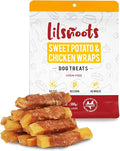 Chicken Wrapped Sweet Potato Dog Treats 10.6oz Chicken Jerky Training Treats for Puppy Dogs Rawhide Gluten Grain Free w/Taurine Dog Snacks Limited-Ingredient Treats Low Fat High Protein