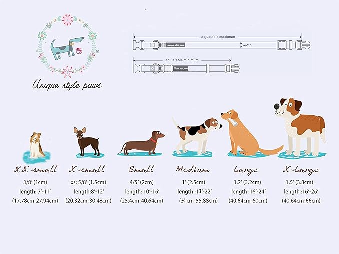 Unique Style Paws Thanksgiving Day Collar with Bow Fruit Leaf Flower Fruit Durable Cute Cotton Dog Collars for Small Medium Large Dogs