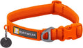 Ruffwear, Front Range Dog Collar, Adjustable Tubelok Webbing, Lightweight, Side Release Buckle, Aluminum V-Ring, Durable for Everyday Use, Blaze Orange, 20"-26"