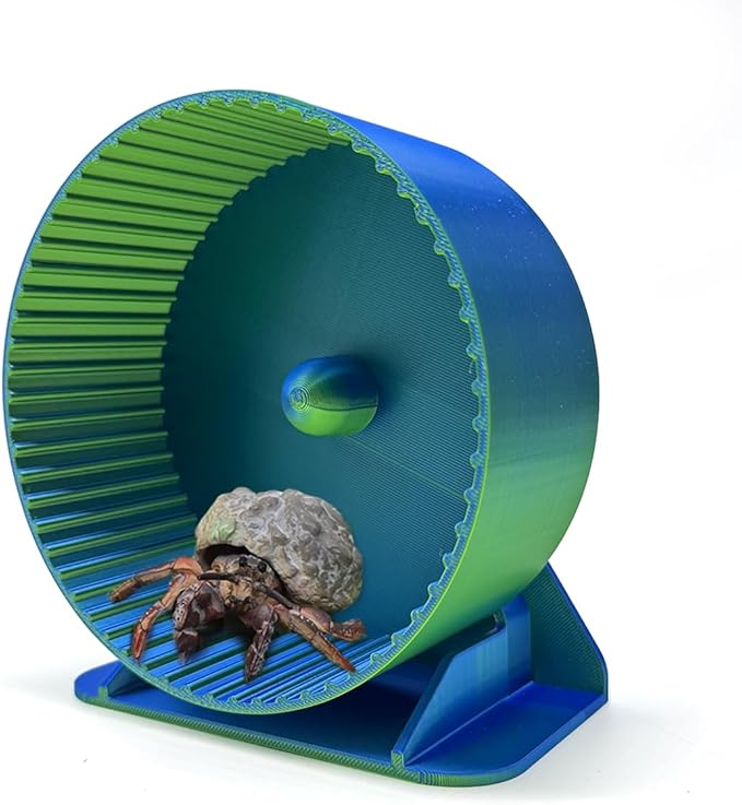Hermit Crabs Running Wheel Toy - Silent Running Wheel for Hermit Crab Tank Accessories - Small Animal Wheel for Hermit Crab Hamster Gerbils