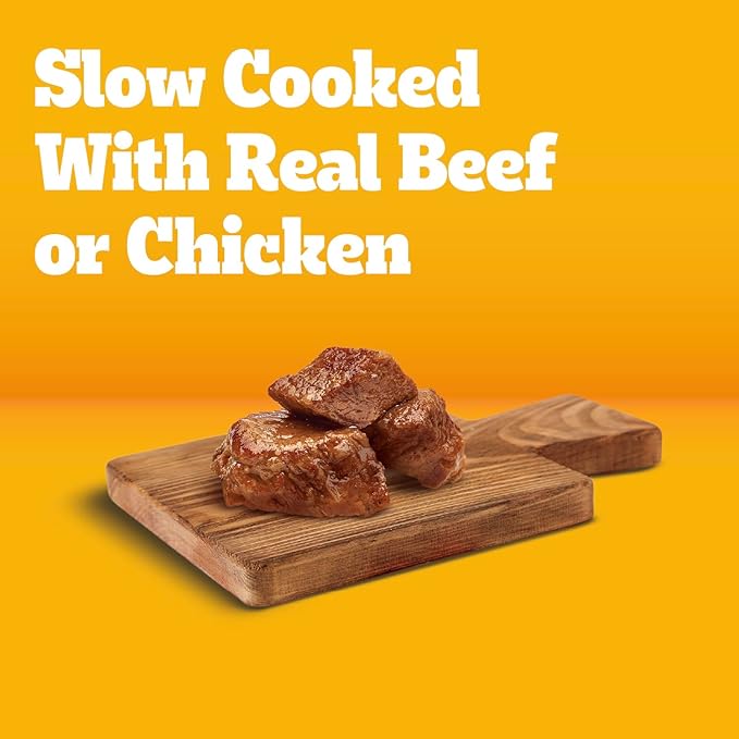 Pedigree Chopped Ground Dinner Wet Dog Food Chicken & Beef Variety Pack, Canned Dog Food, 13.2 oz. Cans (24 Count, Pack of 1)
